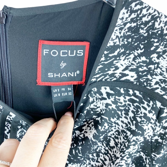 NWT Focus by Shani Ruffle Sleeve Flounce Dress 2 - Picture 9 of 9